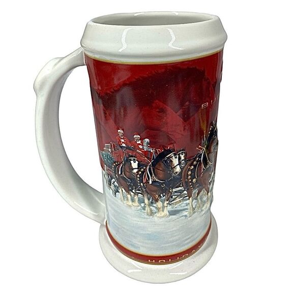 Budweiser 25th Anniversary Holiday Stein Vintage 2004 Limited Edition - Picture 4 of 9